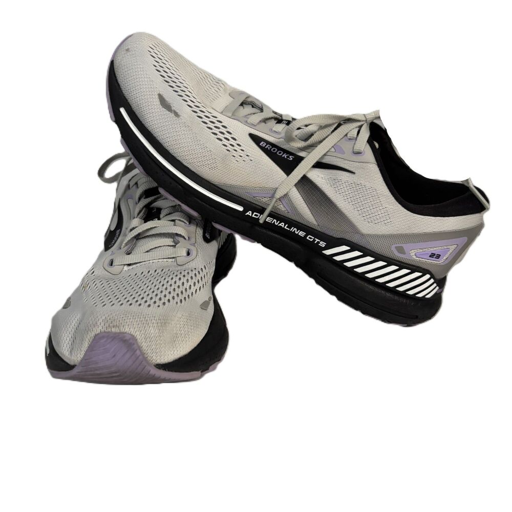 Brooks Men Adrenaline GTS 23 Running Shoes Sneakers Gray Black Size 11.5